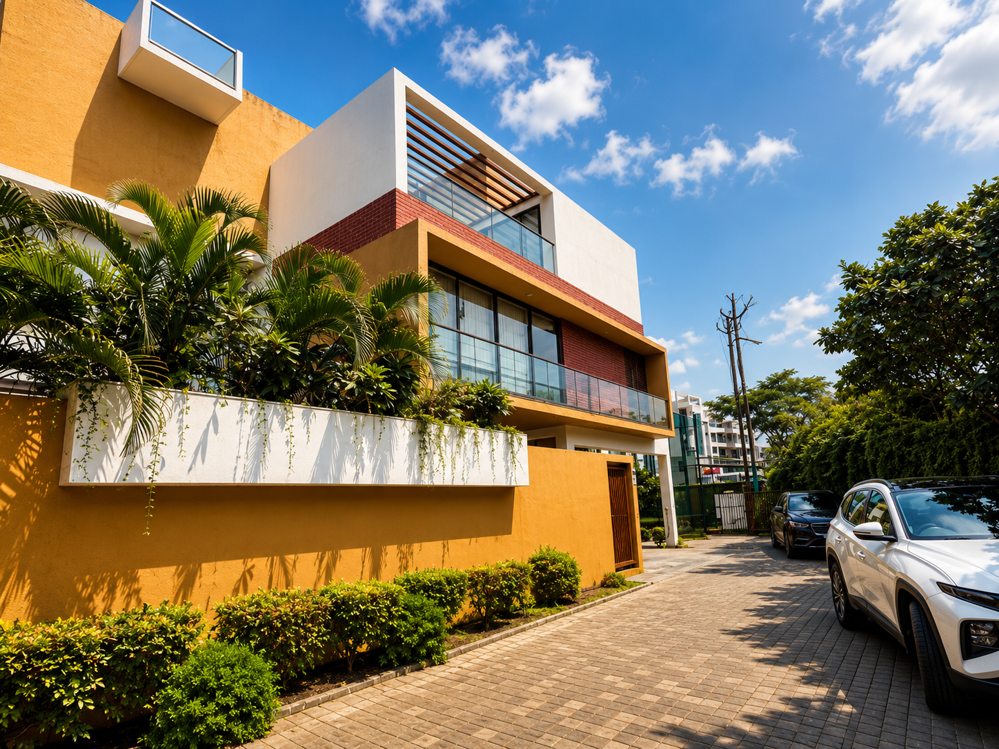 Corner bungalow and paved internal street at VIDA 360 — actual image